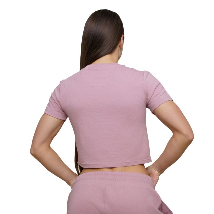 Женская укороченная футболка Agile розовый - GymBeam L
