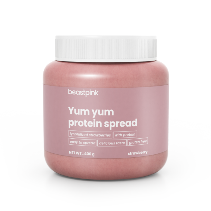 Протеиновая паста Yum Yum - BeastPink 400 г - клубника