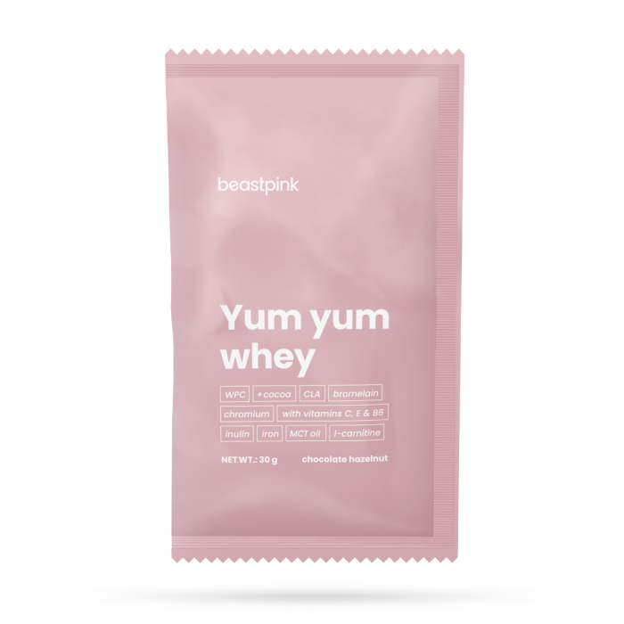 Пробник Yum Yum Whey - BeastPink 30 г - шоколад - орех 