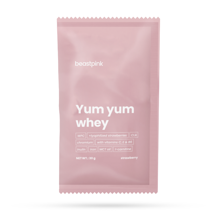 Пробник Yum Yum Whey - BeastPink 30 г - шоколад - орех 