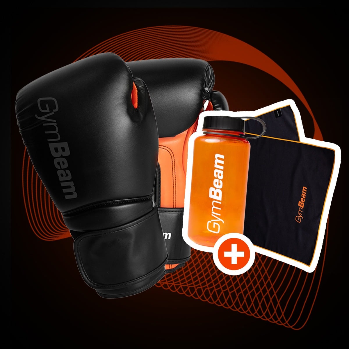 Боксерские перчатки Striker оранжевые - GymBeam + ПОДАРУНКИ