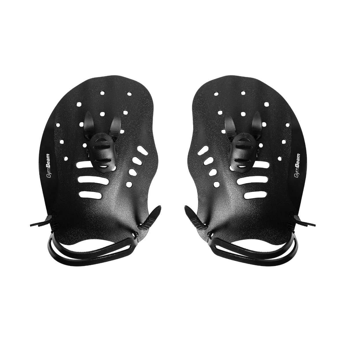 Ласти для рук AquaFlow чорні - GymBeam