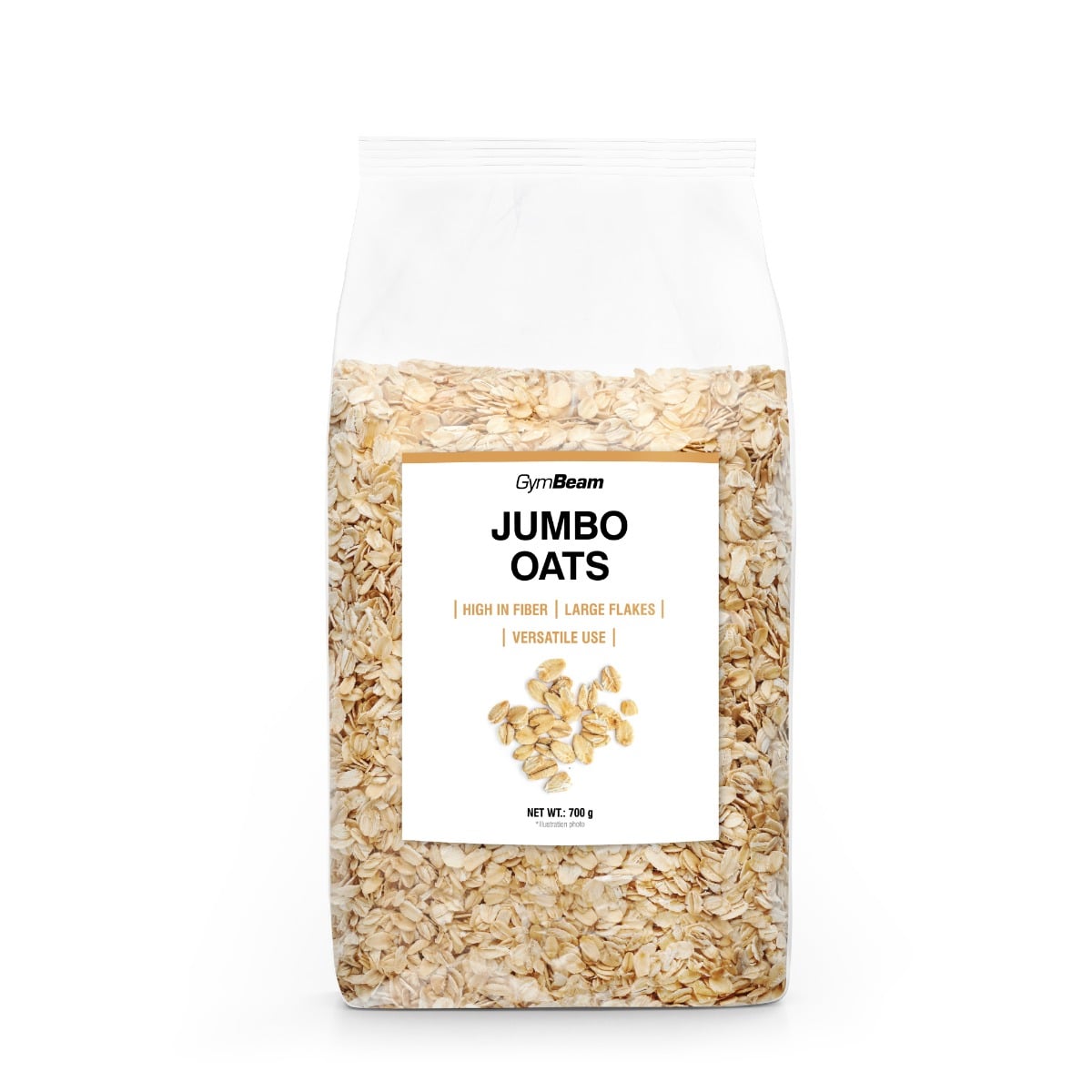 Вівсяні цільнозернові пластівці Jumbo Oats - GymBeam