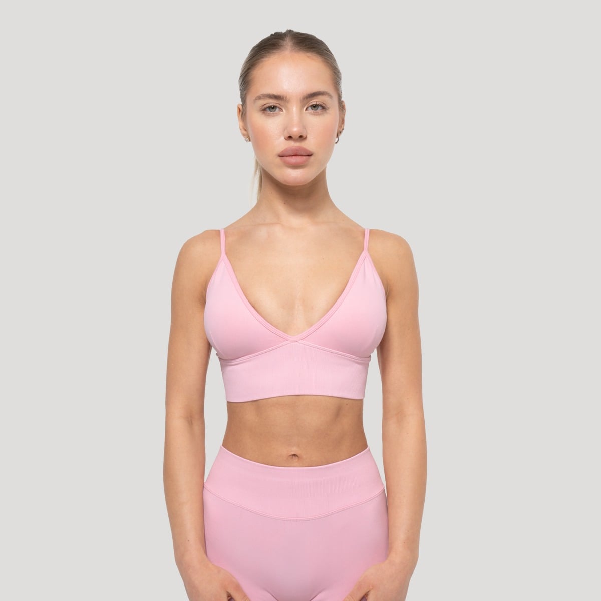 Спортивный топ Luma нежно-розовый - GymBeam