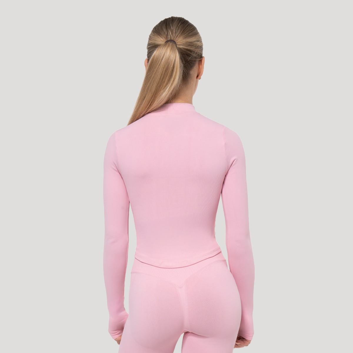 Женский спортивный топ Luma нежно-розовый - GymBeam