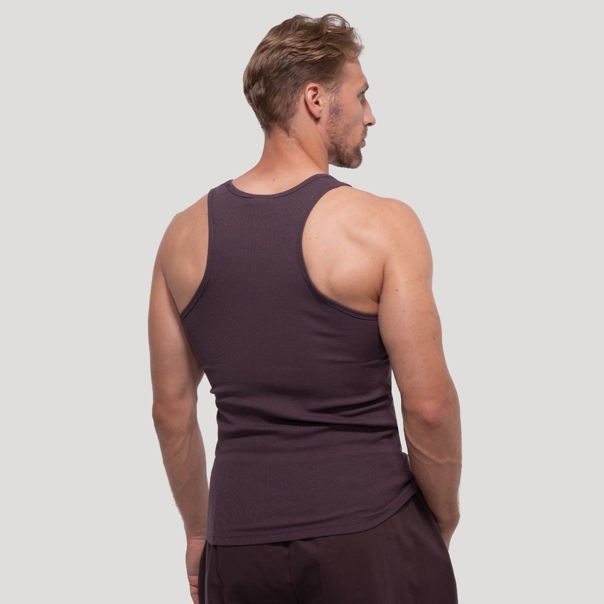 Tielko Persistence Ribbed Brown - GymBeam