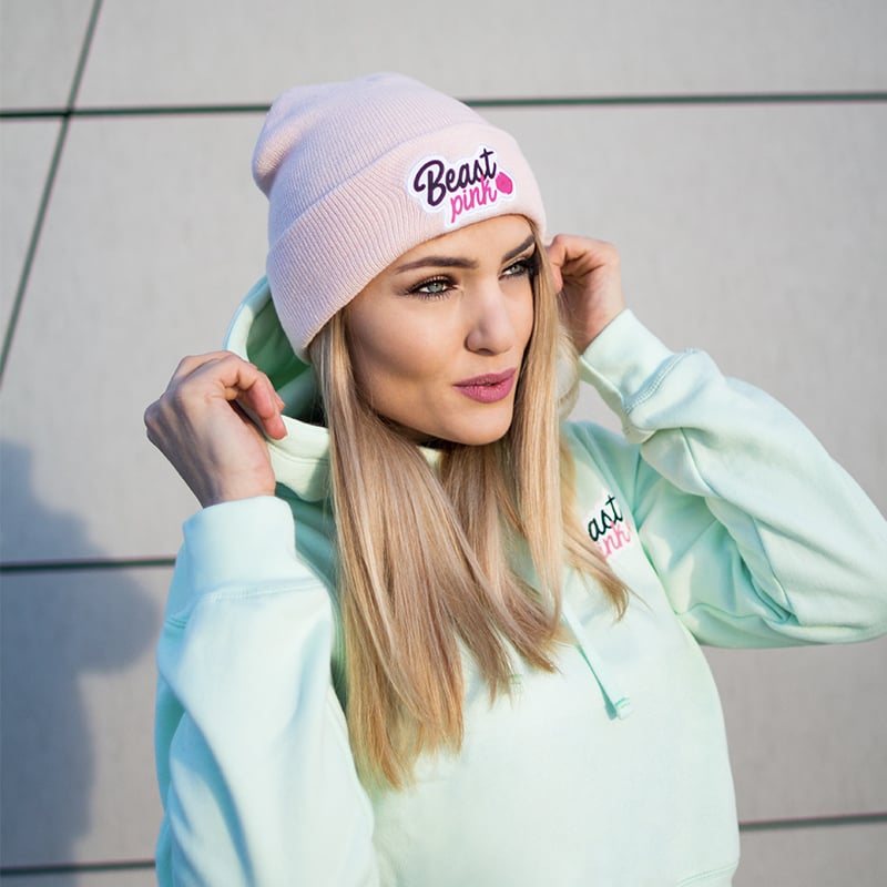 Зимняя шапка Beanie Baby Pink - BeastPink