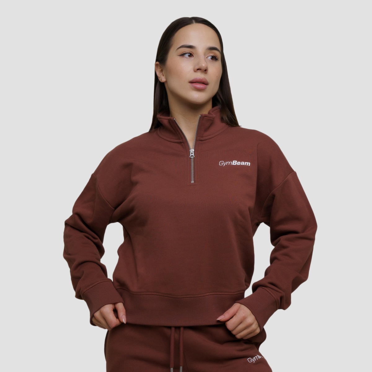 Женский джемпер Agile 1/2 Zip Root - GymBeam