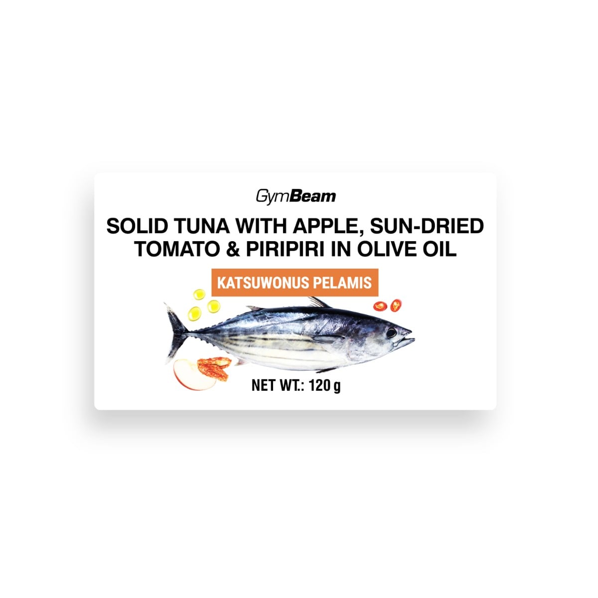 Тунець в оливковій олії з яблуком, в‘яленими томатами та піріпірі - GymBeam