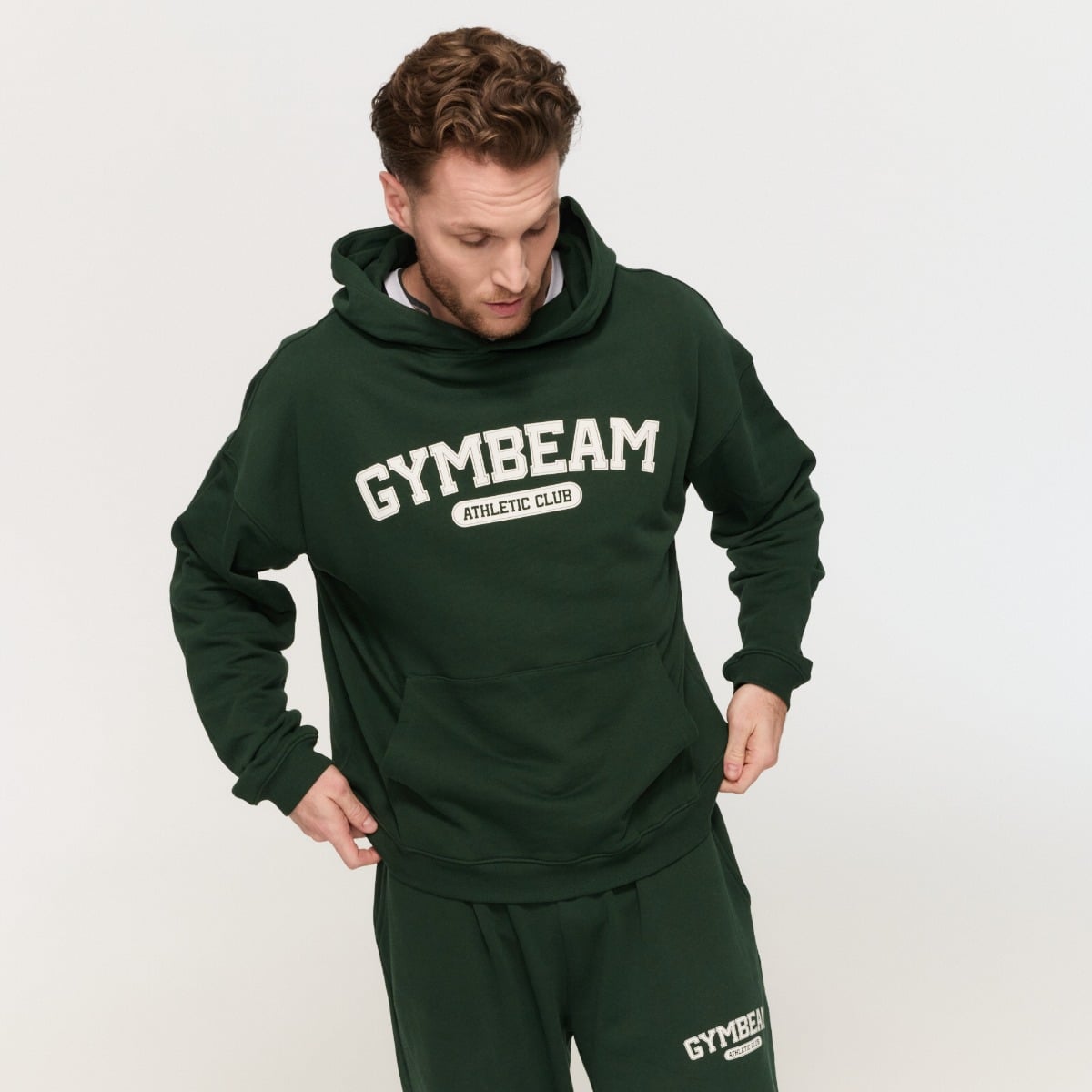 Худи Varsity зеленое - GymBeam