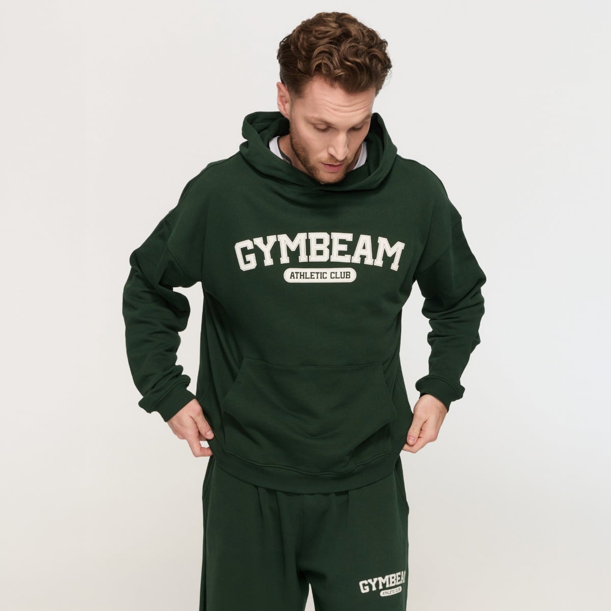 Худи Varsity зеленое - GymBeam