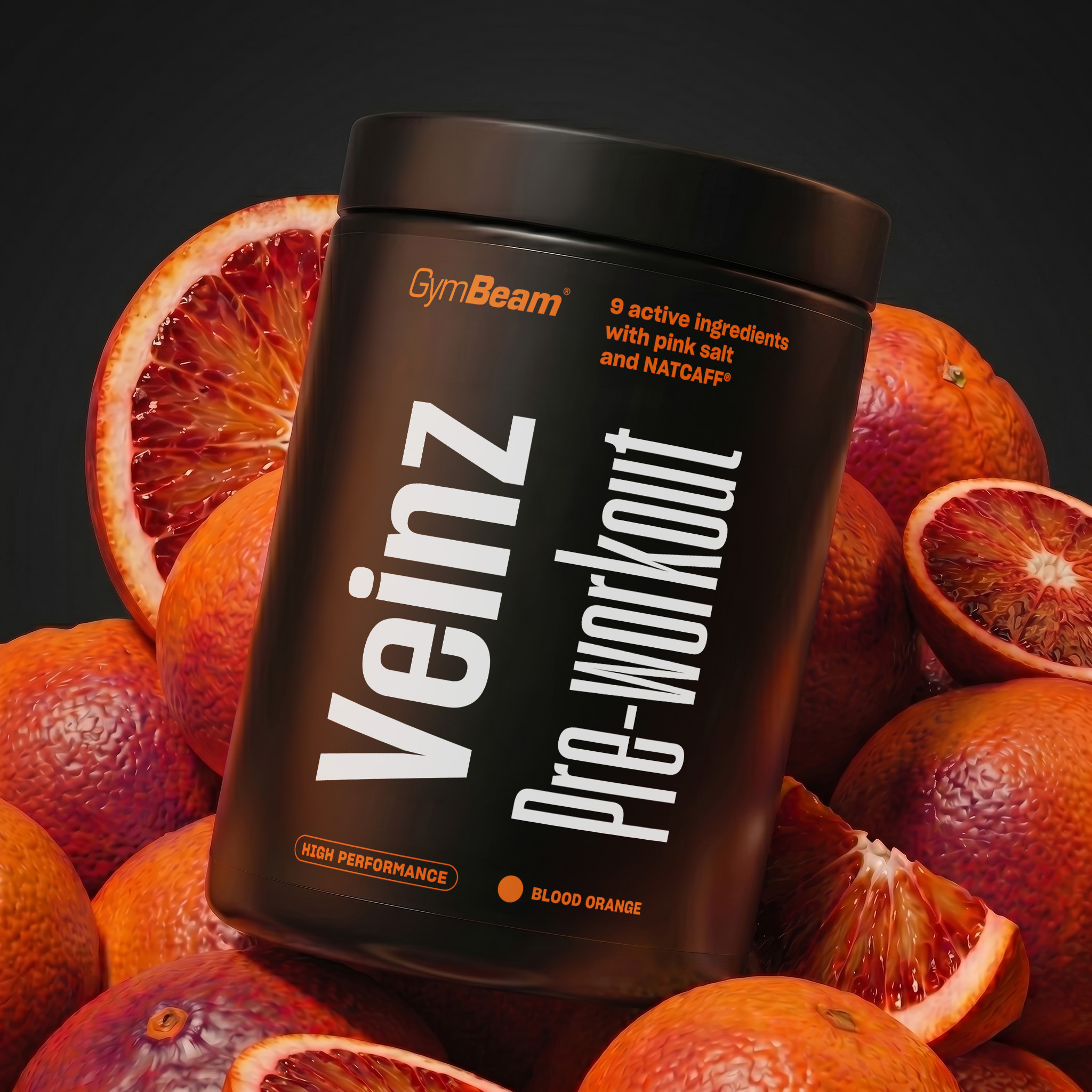 Veinz Pre-workout - GymBeam 500 g - blood orange