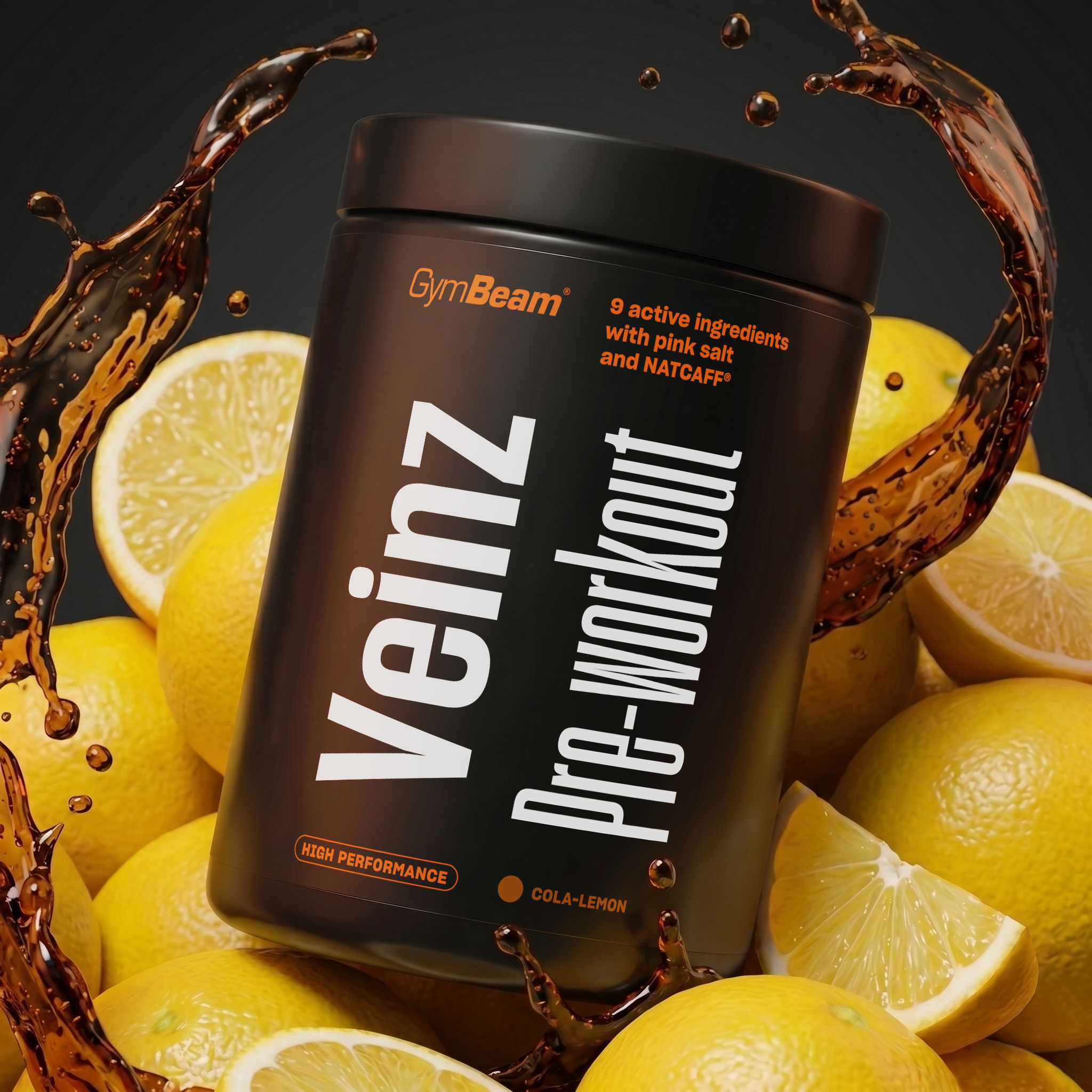 Veinz Pre-workout - GymBeam 500 g - cola-lemon