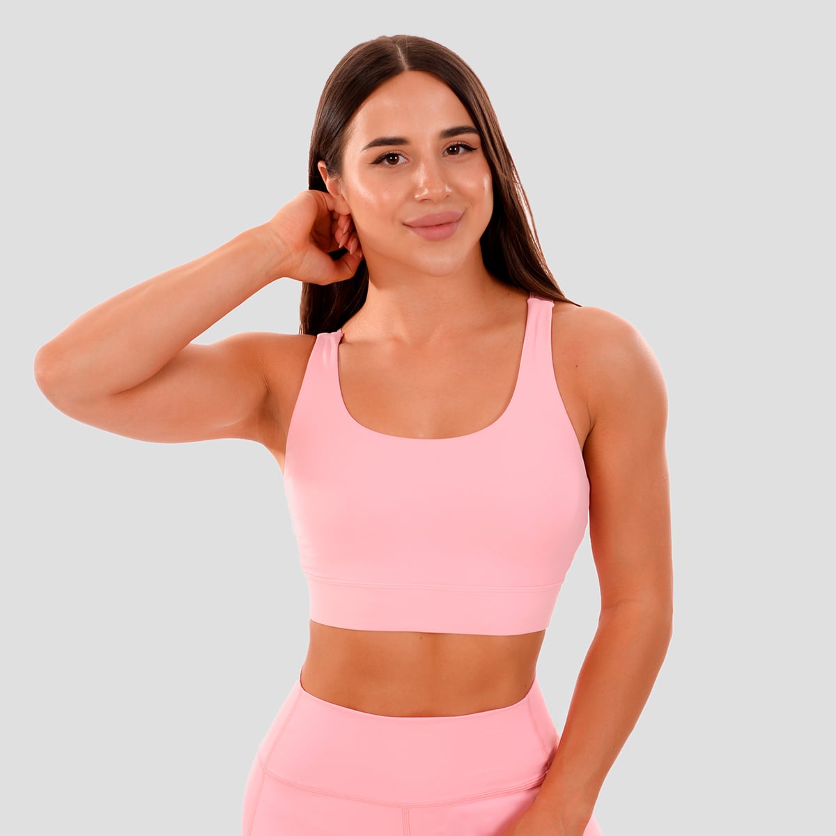 Спортивный топ Cut-Out Pink - GymBeam