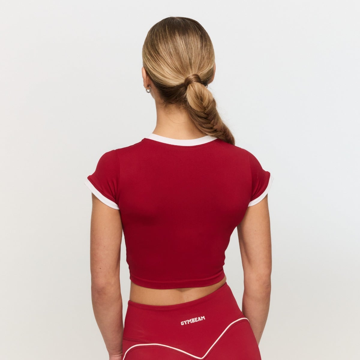 Женская футболка Varsity красная - GymBeam