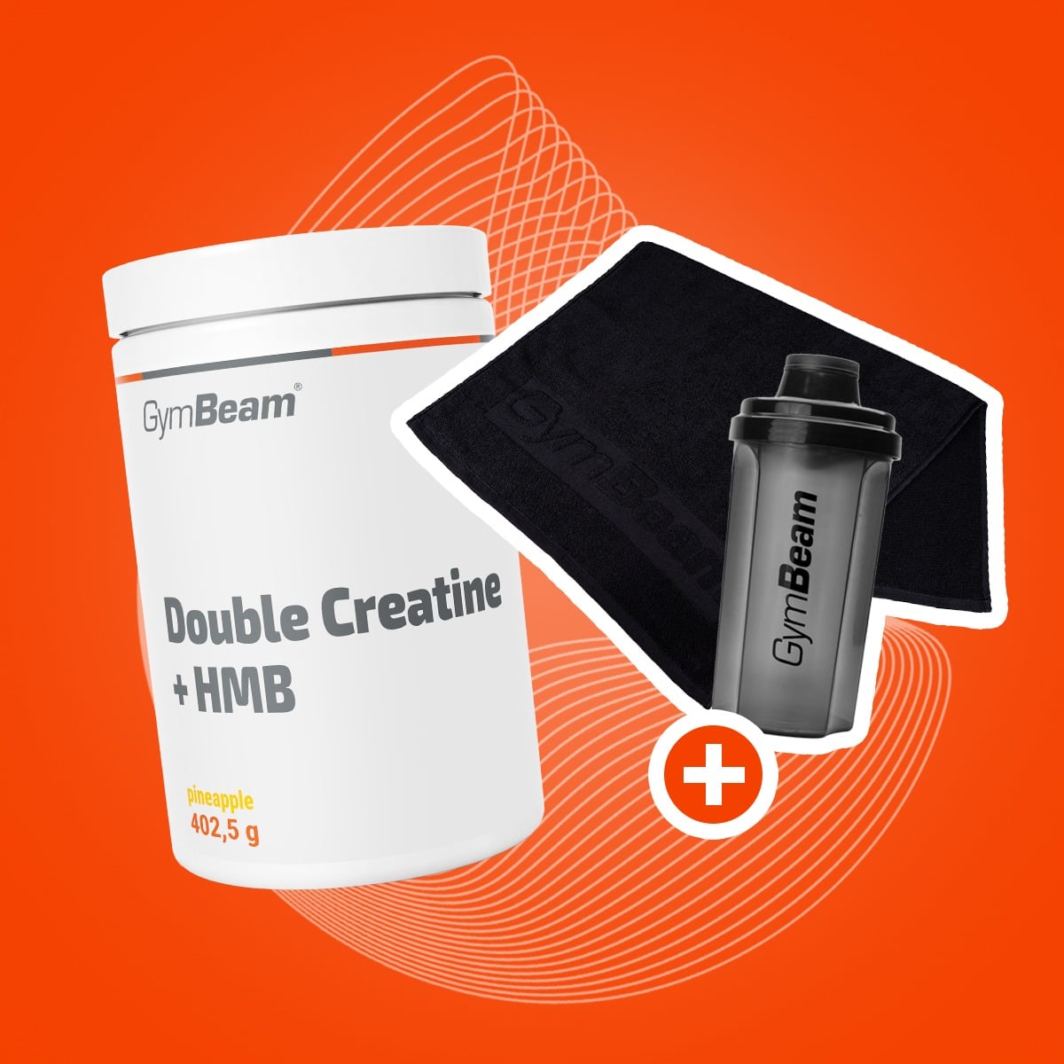 Двойной креатин + HMB - GymBeam + Подарки