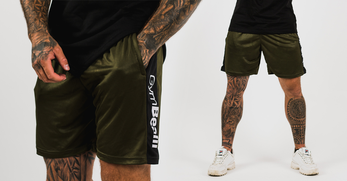 Шорты Vertical Military Green - GymBeam