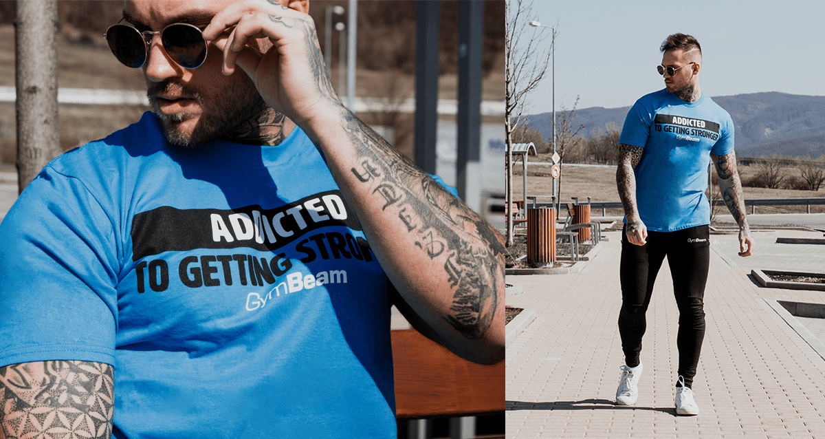 Футболка Addicted Sapphire - GymBeam