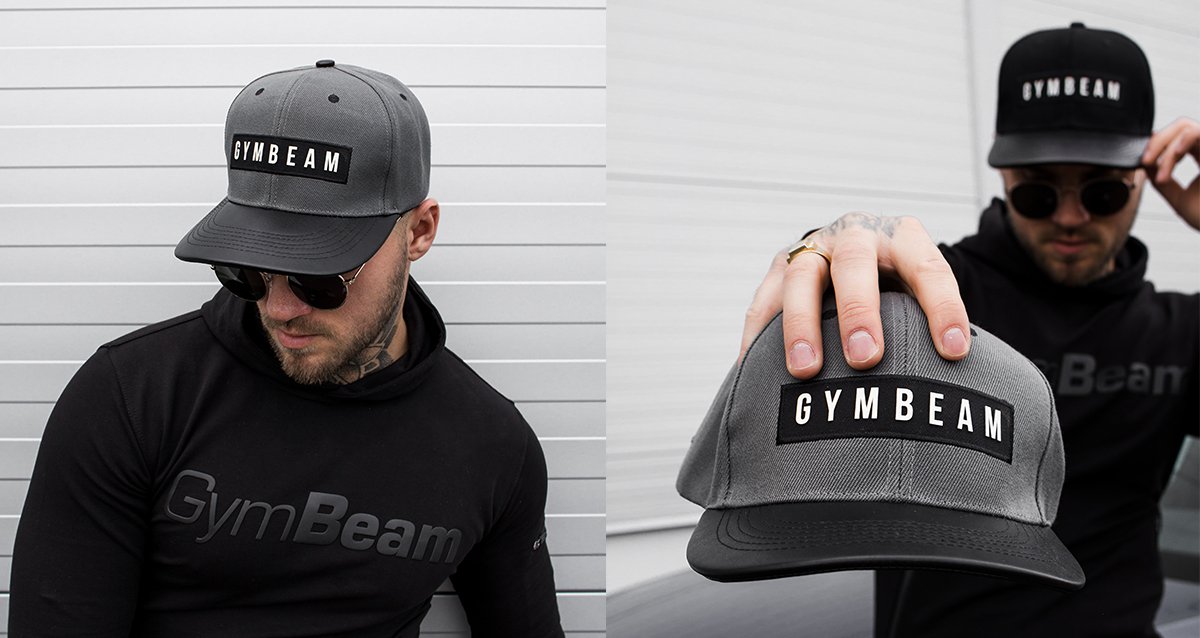 Бейсболка Superior Snapback Grey - Gymbeam