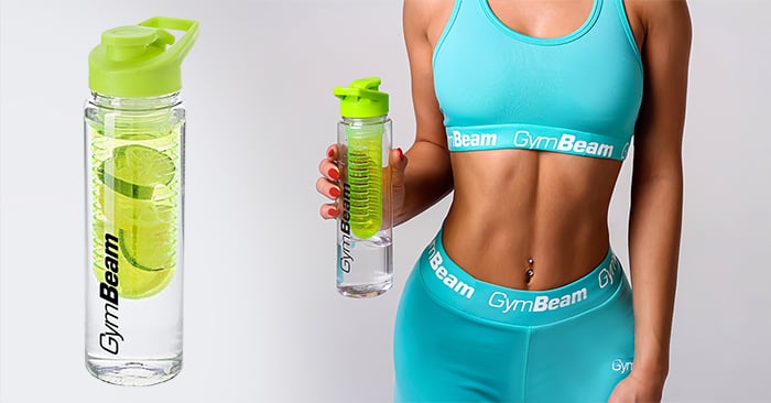 Бутылка Fruit Infuser Green 650 ml - GymBeam