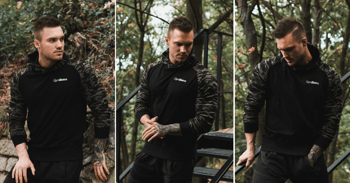 Hoodie Camo Green - GymBeam