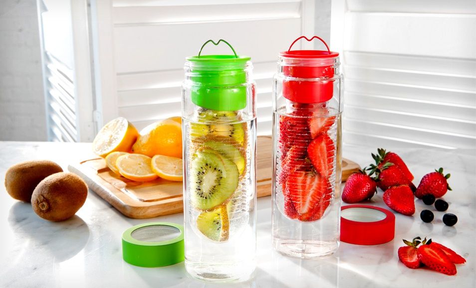 Пляшка Fruit Infuser Green 650 мл - GymBeam
